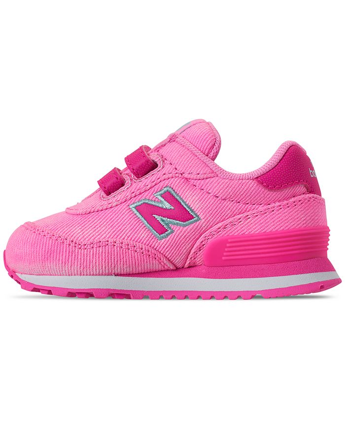 New Balance Toddler Girls' 515 Spring Canvas Casual Sneakers from