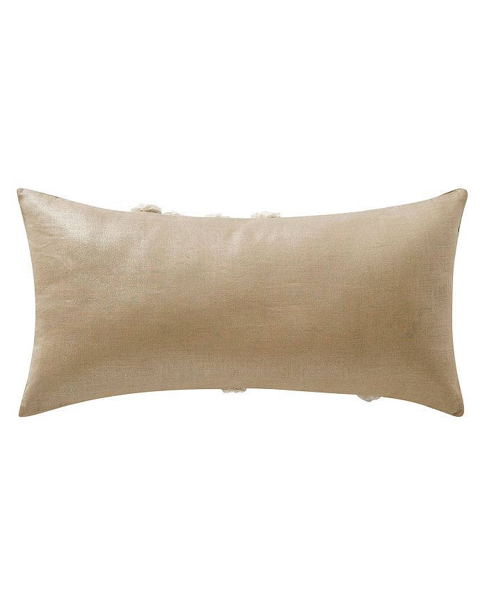 Coussin Décoratif Waterford Linens - Lynath - 11x22 Pouces - Or - NWOT