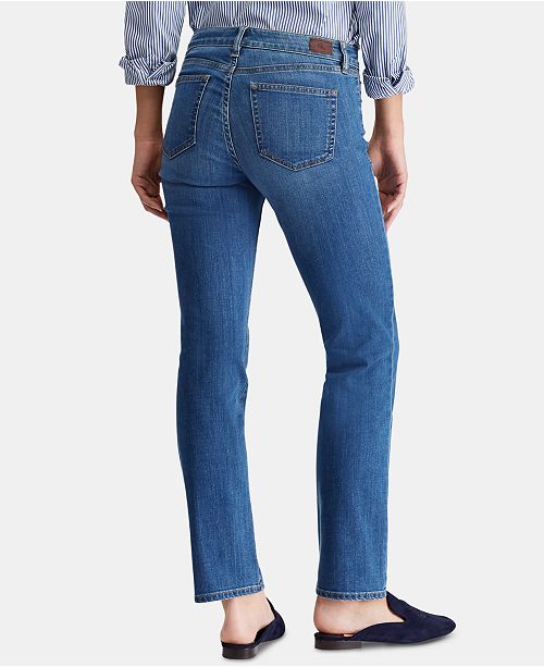 Lauren Ralph Lauren Super Stretch Modern Curvy Straight Jeans & Reviews ...