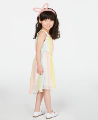 Epic Threads Toddler Girls Striped Chiffon Dress, Created For Macy's ...