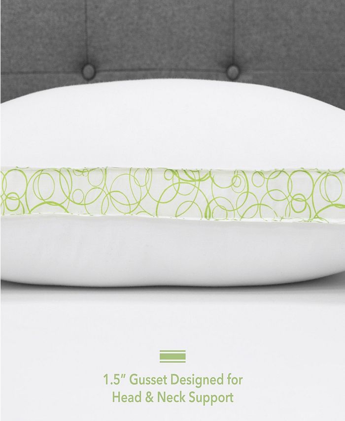 EcoPEDIC - Firm Density Jumbo Pillow with Cotton Cover 2-Pack