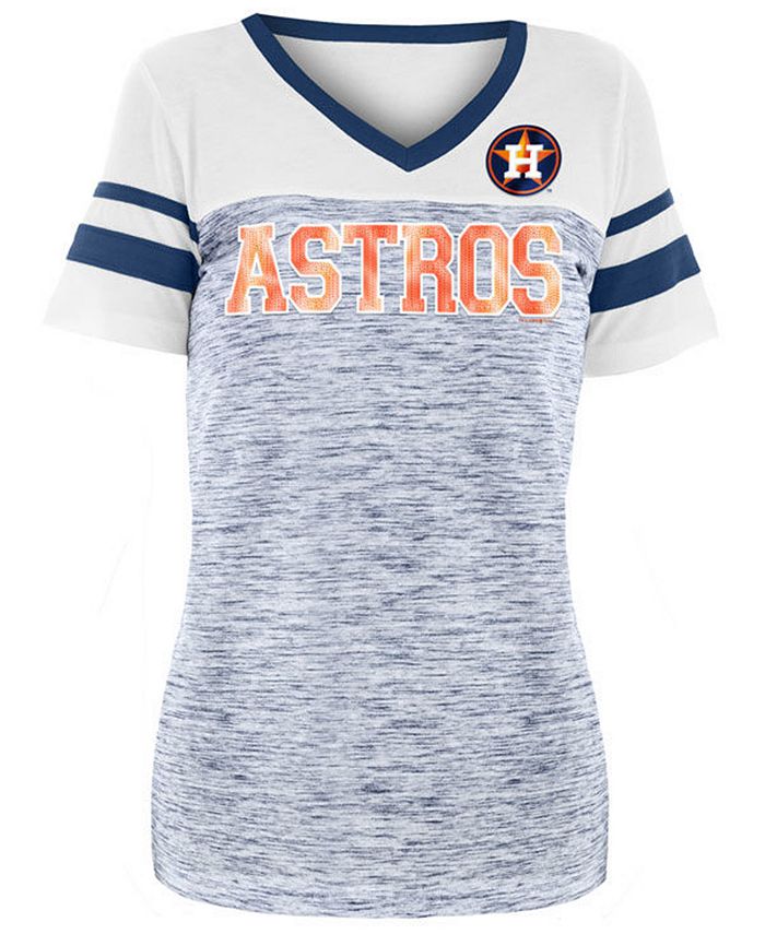 5th & Ocean Women's Houston Astros Sequin Raglan T-Shirt - Macy's