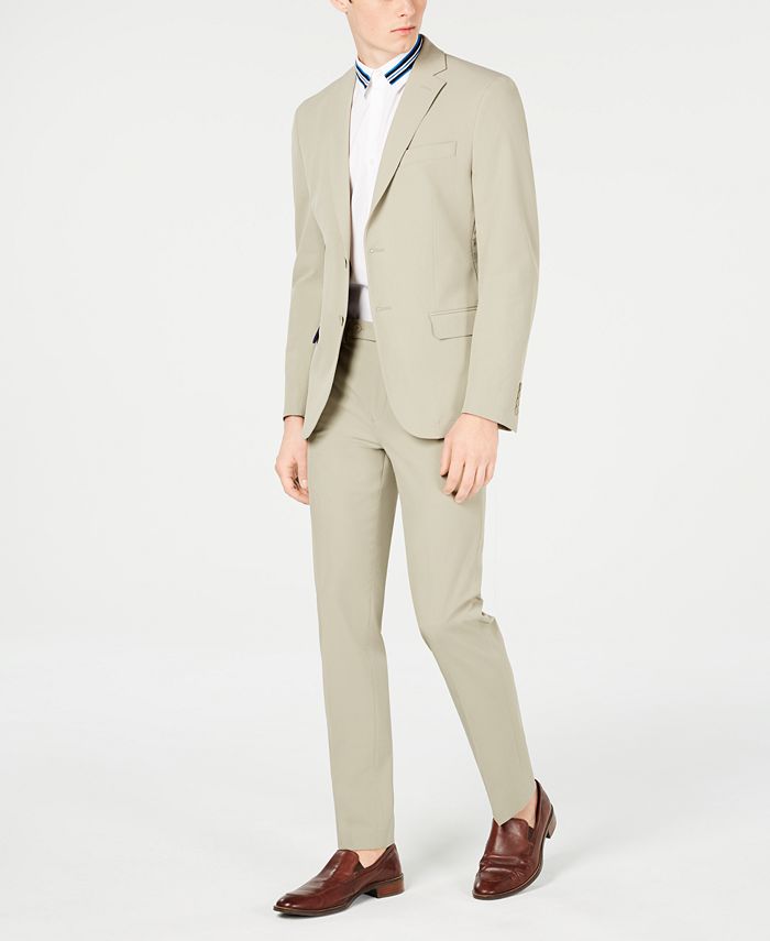 Calvin Klein Men's Slim-Fit Stretch Washable Suit Separates & Reviews -  Suits & Tuxedos - Men - Macy's