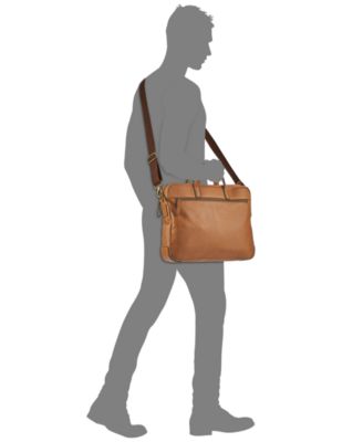 Fossil Men's Haskell Leather Briefcase
