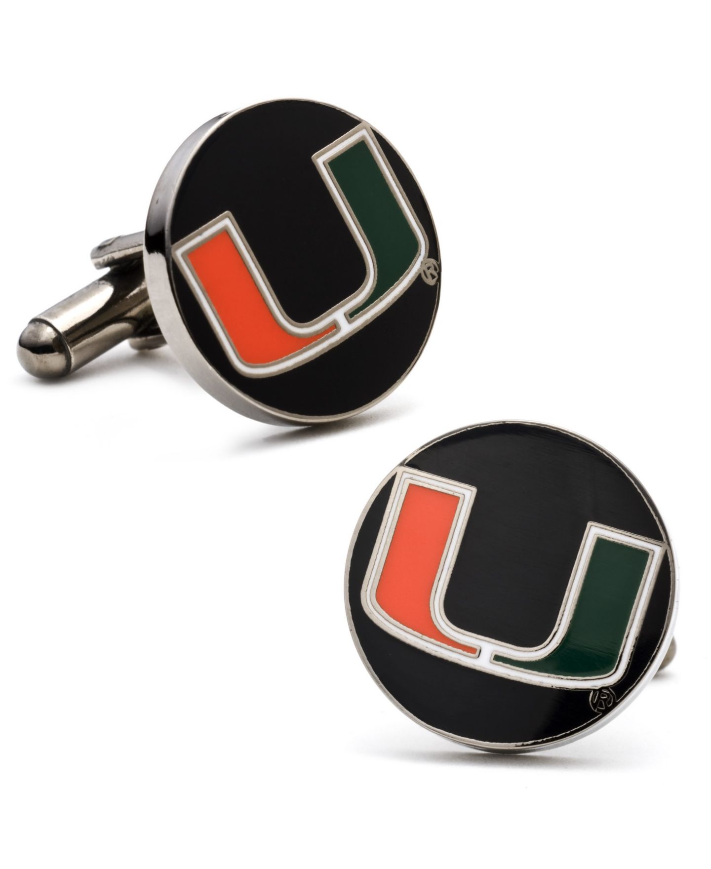 Мужские запонки Cufflinks Inc. Miami Hurricanes Cufflinks — фото 1
