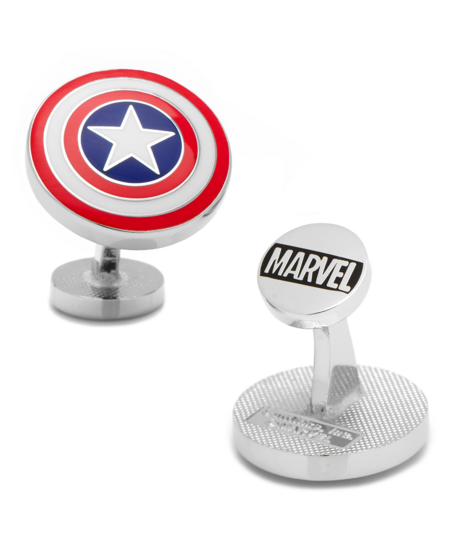 Мужские запонки Cufflinks Inc. Captain America Shield Cufflinks — фото 1
