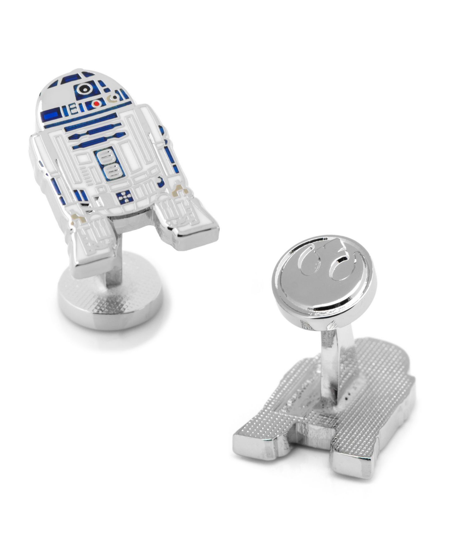 Мужские запонки Cufflinks Inc. R2D2 Enamel Cufflinks — фото 1