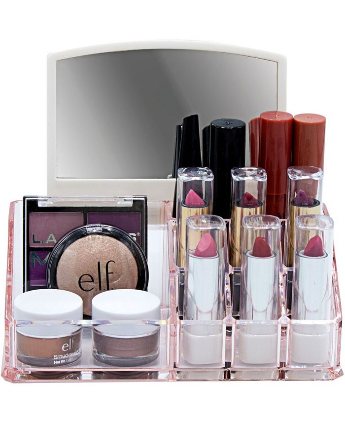 Sorbus Makeup Organizer with Mirror 10 Slots Macy's