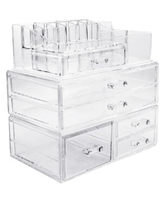 Sorbus Cosmetics Makeup and Jewelry Storage Case Large Display Sets ...