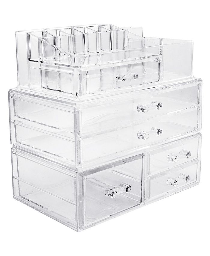 Sorbus Cosmetics Makeup and Jewelry Storage Case Large Display Sets