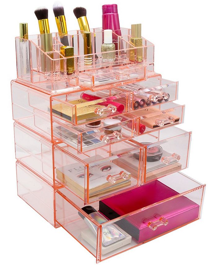 Sorbus Cosmetics Makeup and Jewelry Storage Case Large Display Sets