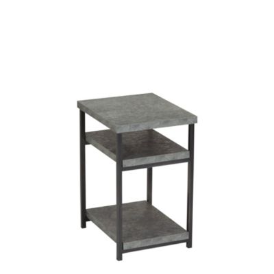 Slate Faux Concrete Low Side Table