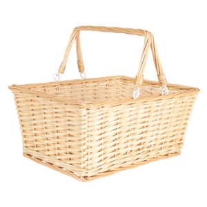 Household Essentials Open Top Market Basket With Handles In Natural