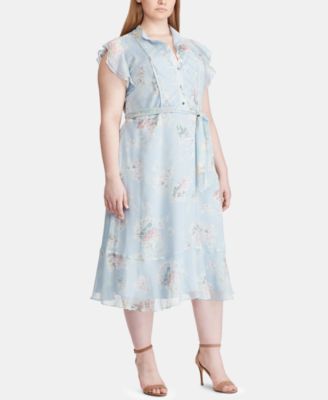 macys ralph lauren plus size dresses