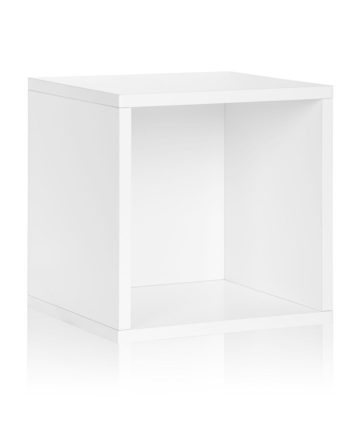 Eco Stackable Large Storage Cube and Cubby Organizer - White