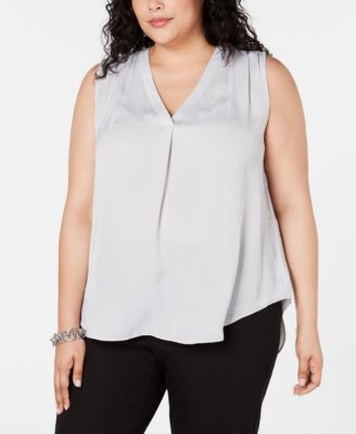 macy's alfani plus size tops