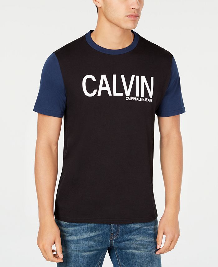 Calvin Klein Jeans Men's Logo Graphic T-Shirt & Reviews - T-Shirts ...