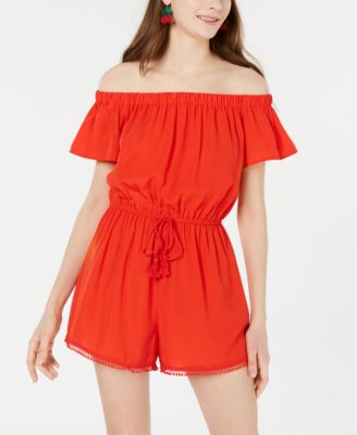 off the shoulder rompers for juniors