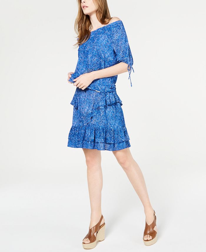 Michael Kors Chocolate Ruffle Skirt main image 0