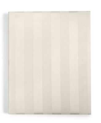Charter Club 1.5" Stripe 550 Thread Count 100% Cotton 18" Fitted Sheet, King