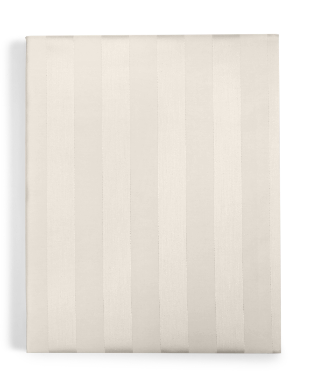 Charter Club 1.5" Stripe 550 Thread Count 100% Cotton 18" Fitted Sheet, California King, Exclusively At Macy's In Smoke