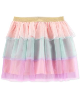 Carter's - Little & Big Girls Tiered Ruffle Rainbow Skirt