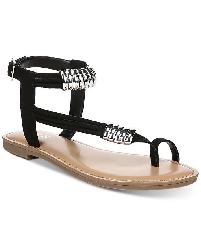 Bar III Vella Flat Sandals, Created for Macy's & Reviews - Sandals ...