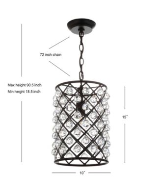 Gabrielle Crystal/Metal LED Pendant