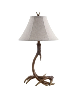 Jonathan Y Antler Rustic Resin Led Table Lamp In Brown