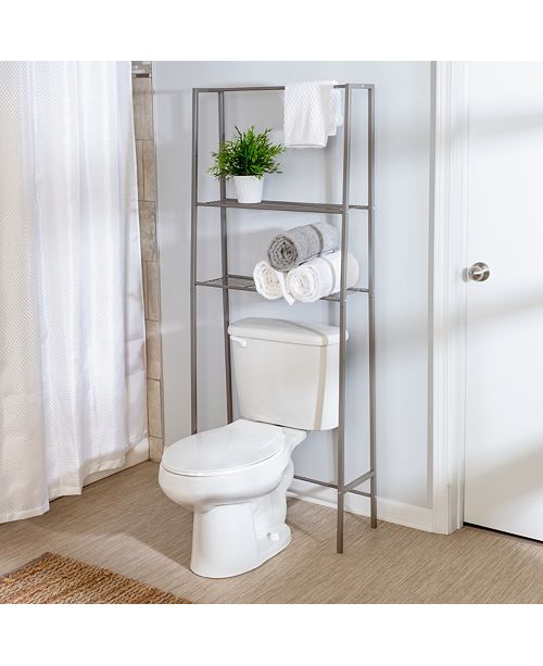 Honey Can Do OverTheToilet Steel Space Saver Shelving Unit with Baskets & Reviews Cleaning
