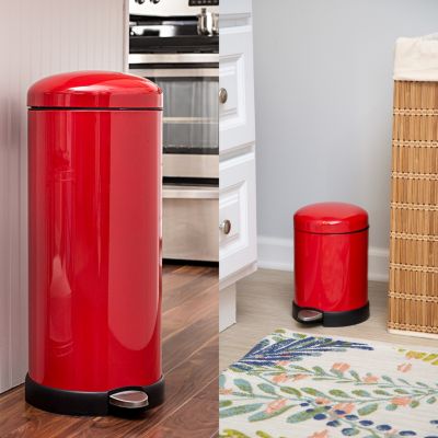 Honey Can Do - 30L & 3L Round Soft-Close Trash Can Combo