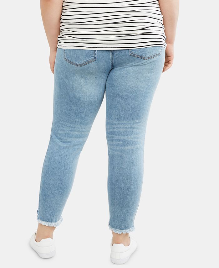 Motherhood Maternity White Wash Cropped Jeans Macy's