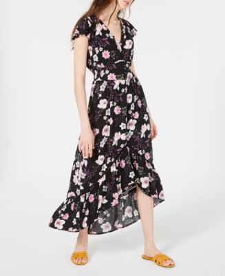 American Rag Juniors' Floral-Print High-Low Maxi Dress, Created for ...