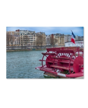 Trademark Global Cora Niele 'tennessee Boat On The Seine' Canvas Art In Multi