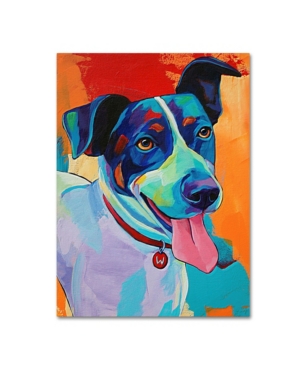 Trademark Global Corina St. Martin 'willie Terrier Dog' Canvas Art In Multi