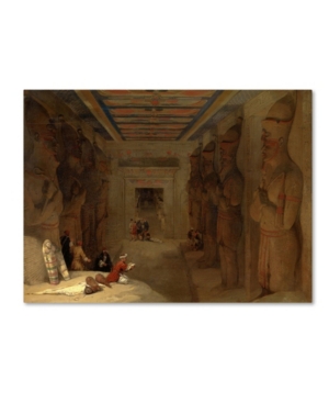Trademark Global David Roberts 'great Temple At Abu Simbel Egypt' Canvas Art In Multi