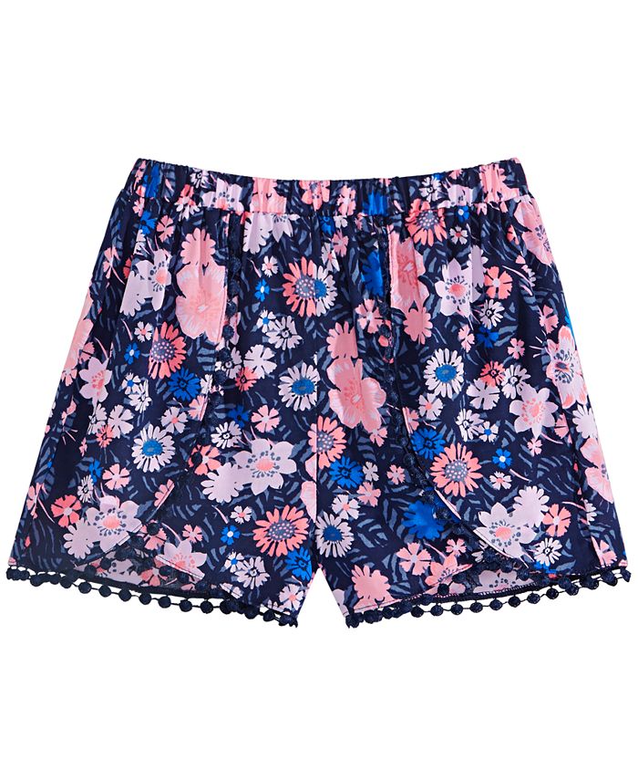 Epic Threads Big Girls Floral-Print Challis Shorts, Created for Macy's ...