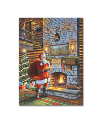 Geno Peoples 'Christmas Eve With Santa' Canvas Art - 19