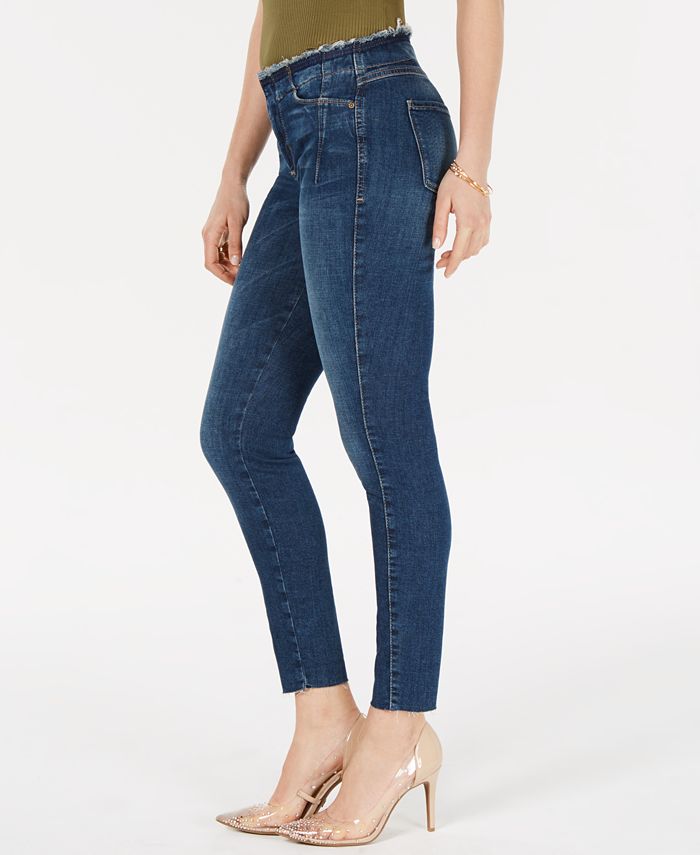 GUESS Restructured Sexy Curve Skinny Jeans - Macy's
