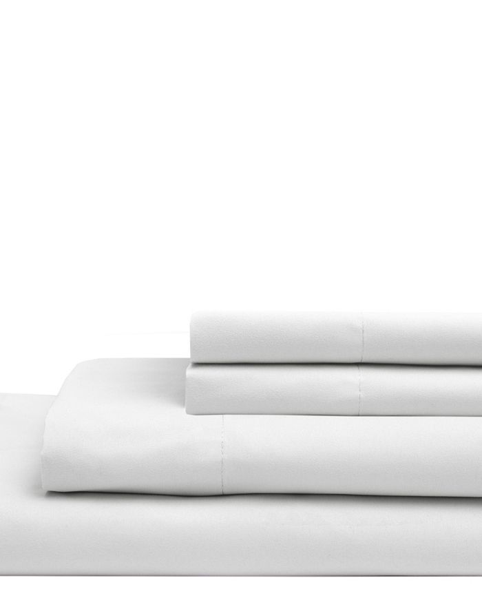 Elite Home Twin Microfiber Solid Sheet Set with Bonus Pillowcases Macy's