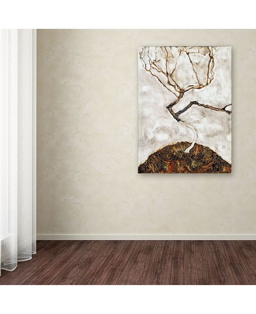 Trademark Global Egon Schiele Small Tree In Late Autumn Canvas