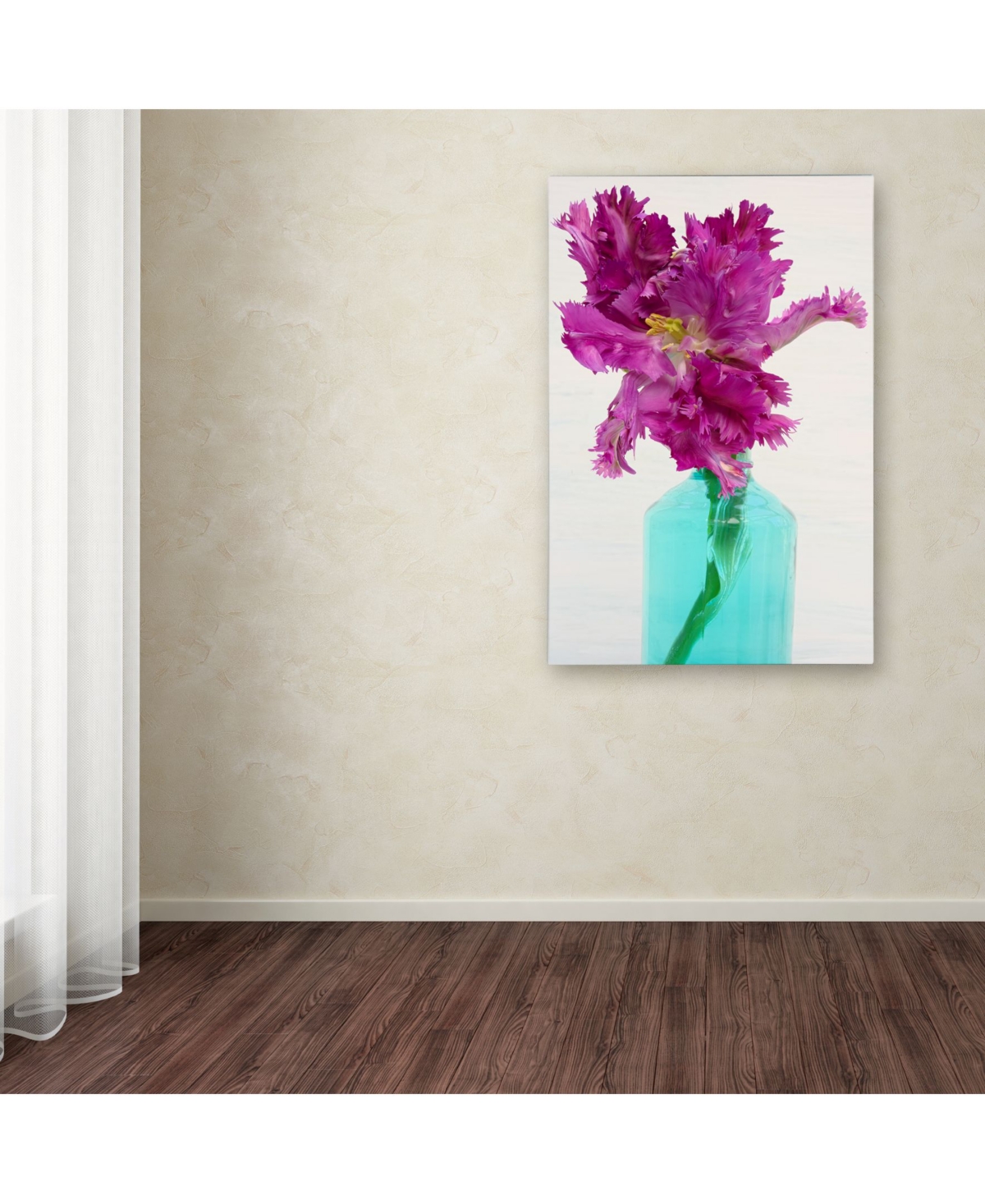Cora Niele 'Purple Parrot Tulip' Canvas Art - 2
