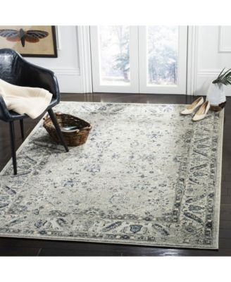 Charleston CHL413 Gray and Dark Gray 5'3" x 7'6" Area Rug