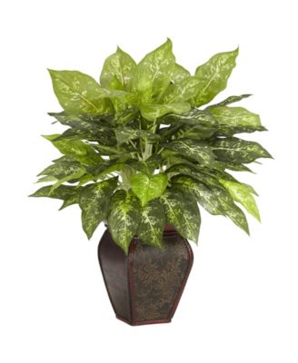 Nearly Natural - Dieffenbachia w/ Decorative Vase Silk Plant