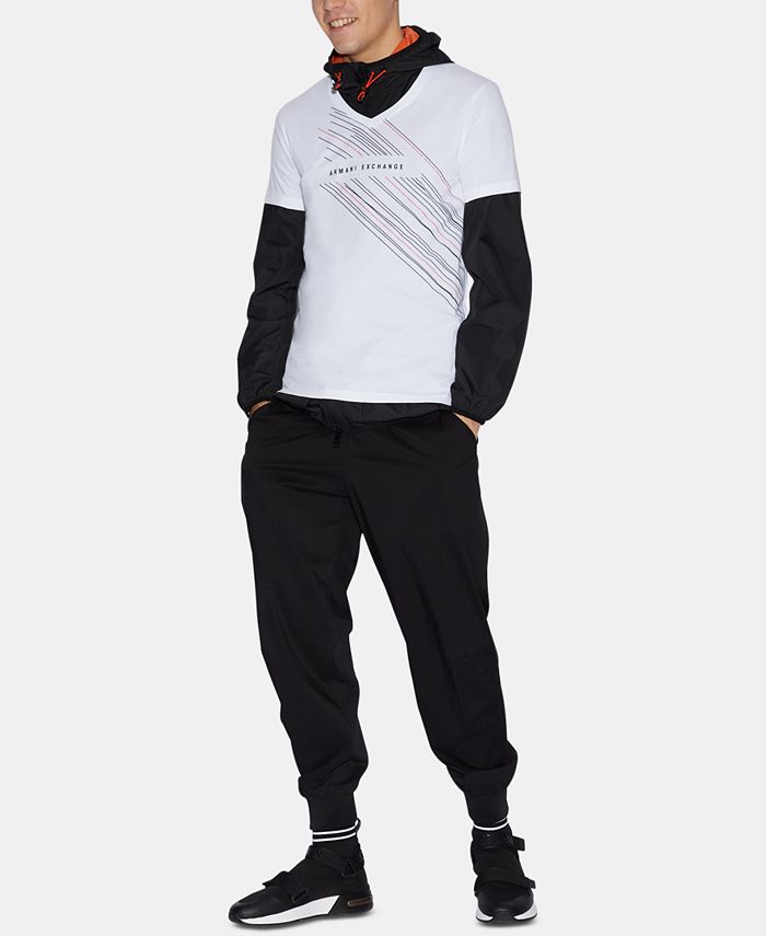 A|X Armani Exchange Men's Slim-Fit V-Neck Graphic T-Shirt - Macy's