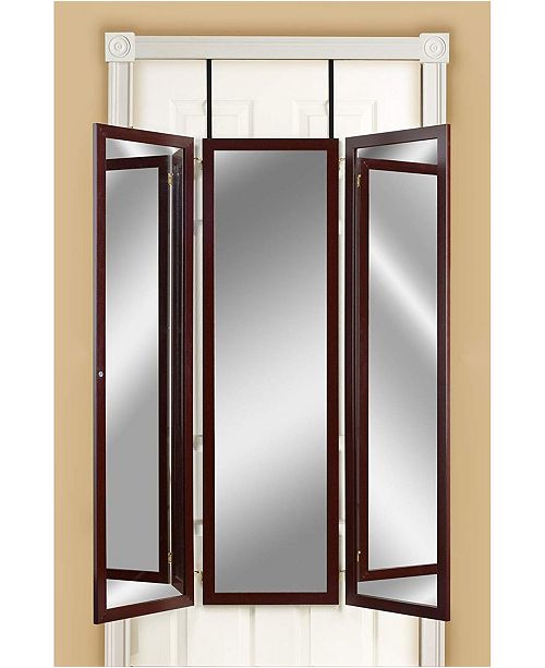 Mirrotek Over The Door Wall Mounted Triple View 3 Way Dressing