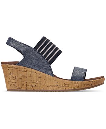 Skechers smitten discount kitten wedge sandal