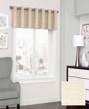Eclipse Trevi Grommet Valance, 52" X 18" In Natural