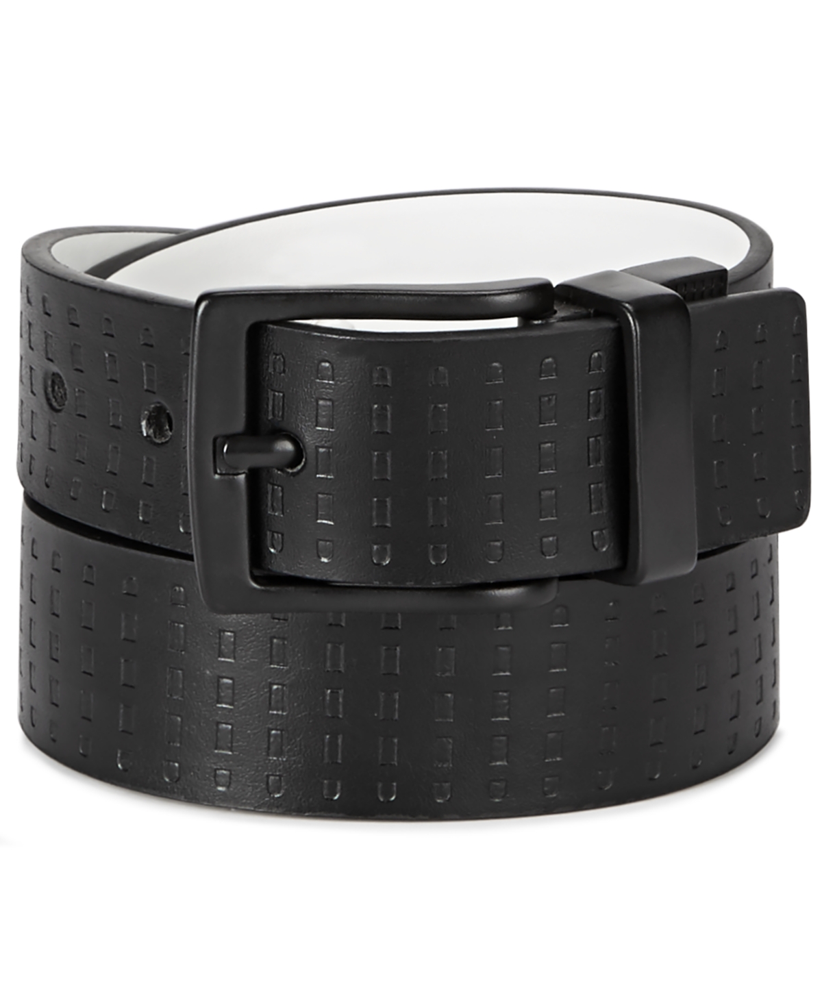 Shop Levi's Big Boys Reversible Casual Belt With Embossed Strap In Black,white
