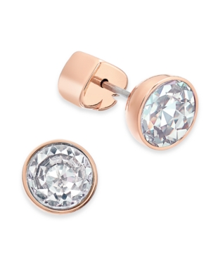 image of Kate Spade New York Stainless Steel Colored Crystal Stud Earrings